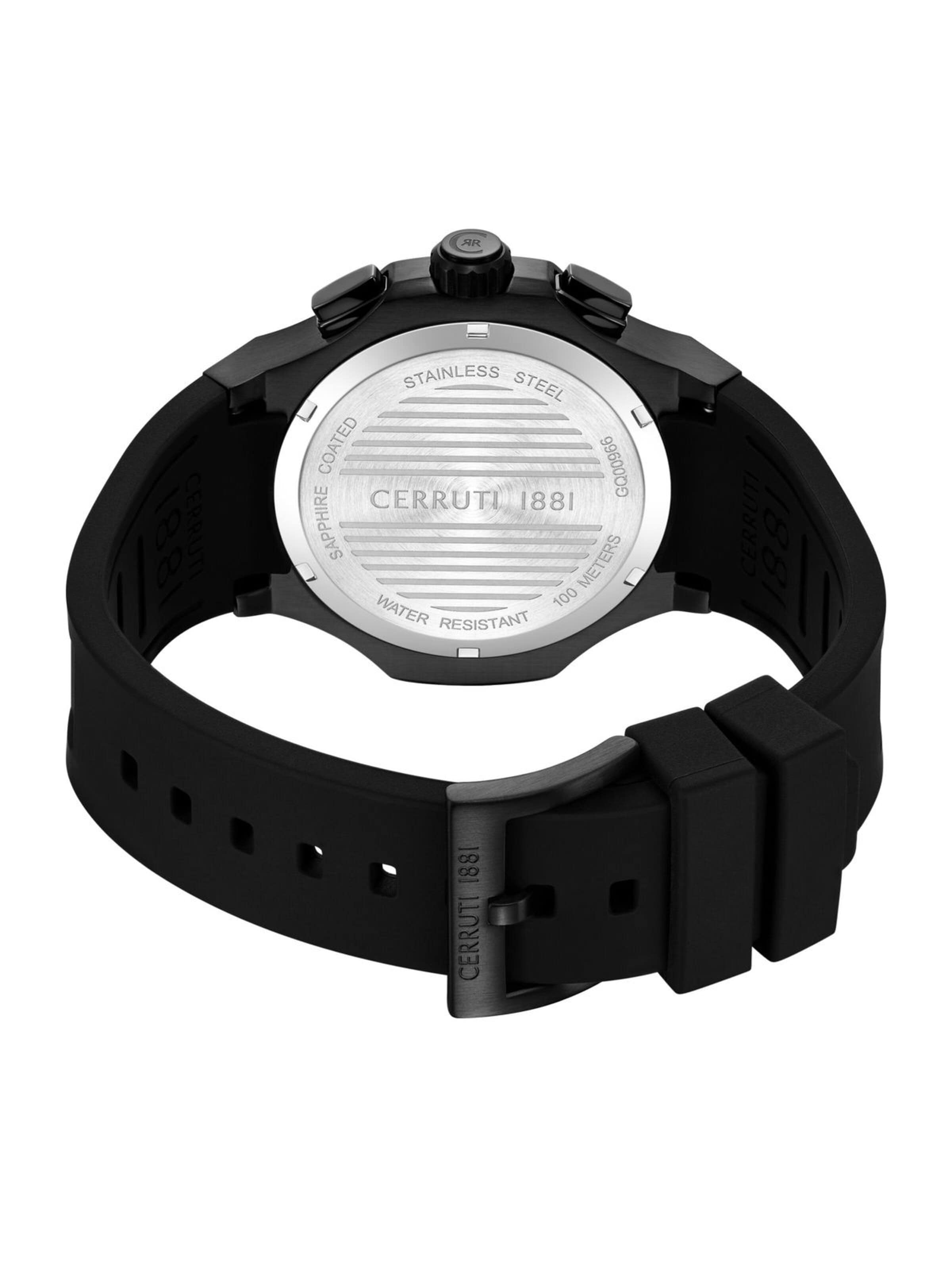 Montre à affichage analogique 'Lucardo' CERRUTI 1881 en noir
