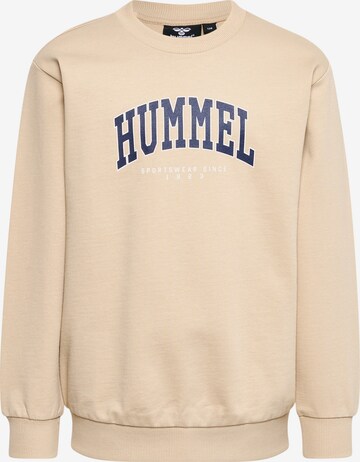 Hummel Sportief sweatshirt in Beige: voorkant