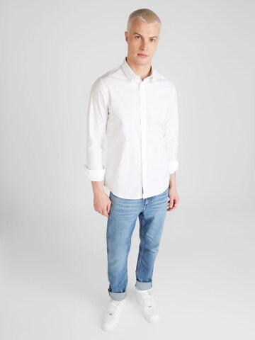 Calvin Klein Jeans Úzky strih Košeľa - biela