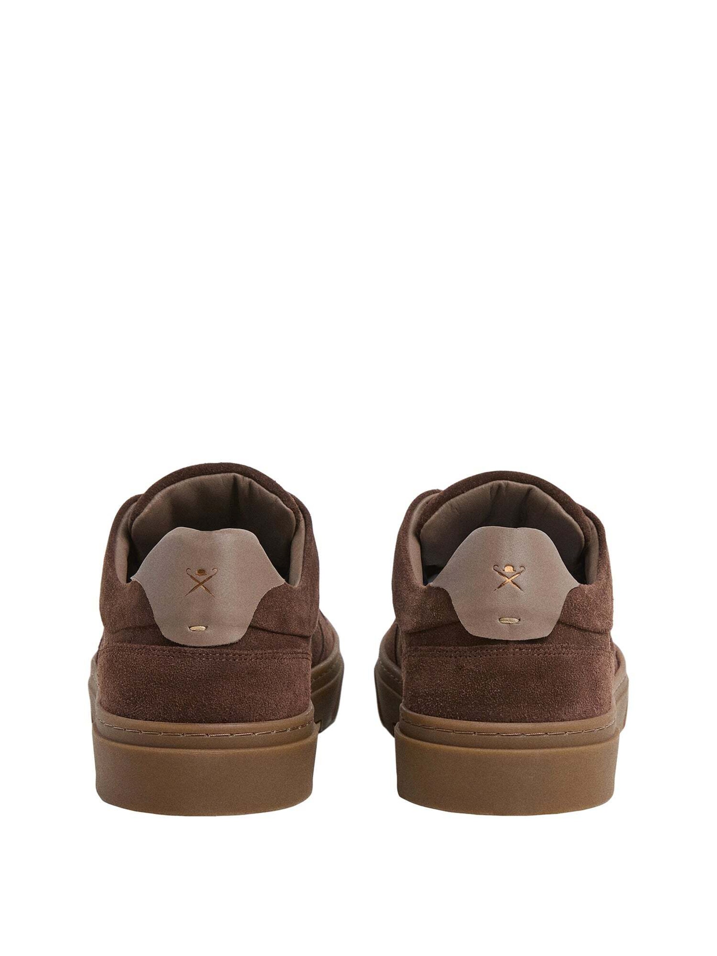 Sneaker bassa 'Hackney Velvet' di Hackett London in marrone