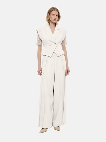 IMPERIAL Regular Trousers 'IMPERIAL PANTALONE PANTALONE' in White