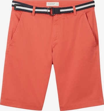 Coupe slim Pantalon chino TOM TAILOR en orange : devant