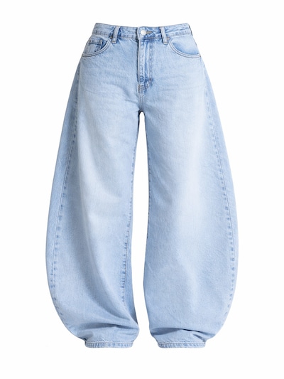IT'S BASIC Jeans 'MEGA BALOON MID RISE JEANS' in 34 in de kleur Lichtblauw, Productweergave