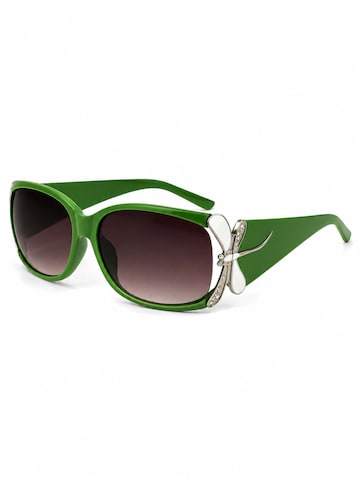 COLLEZIONE ALESSANDRO Sunglasses 'Lille' in Green: front