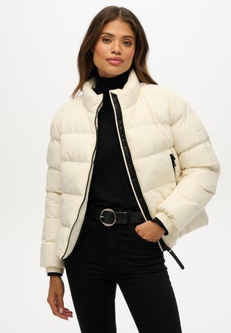 Superdry Tussenjas in Wit: voorkant