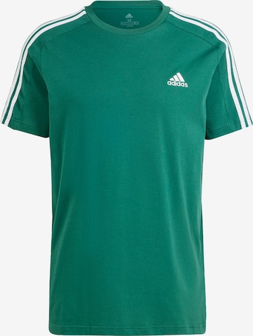 ADIDAS SPORTSWEAR - Camisa funcionais 'Essentials' em verde: frente