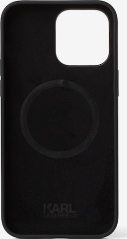 Karl Lagerfeld Θήκη κινητού τηλεφώνου ' iPhone 14 Pro Max' σε μαύρο