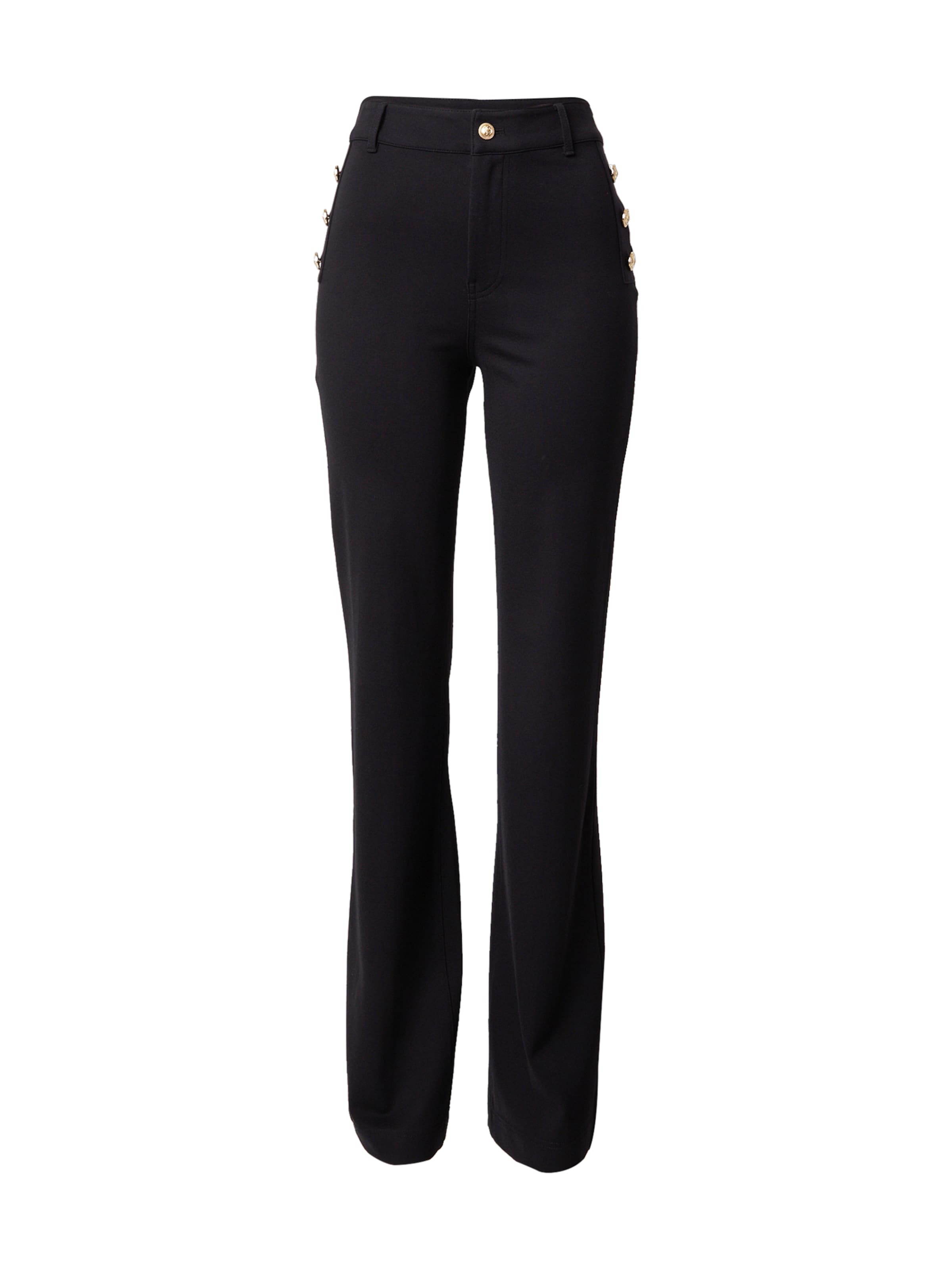 GUESS Flared Broek 'CHRISSY' in Zwart: voorkant