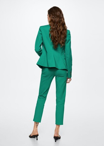 MANGO Regular Pleated Pants 'Cofi' in Green