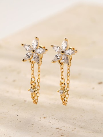 Hey Happiness - Pendientes 'Daisy Glow' en oro