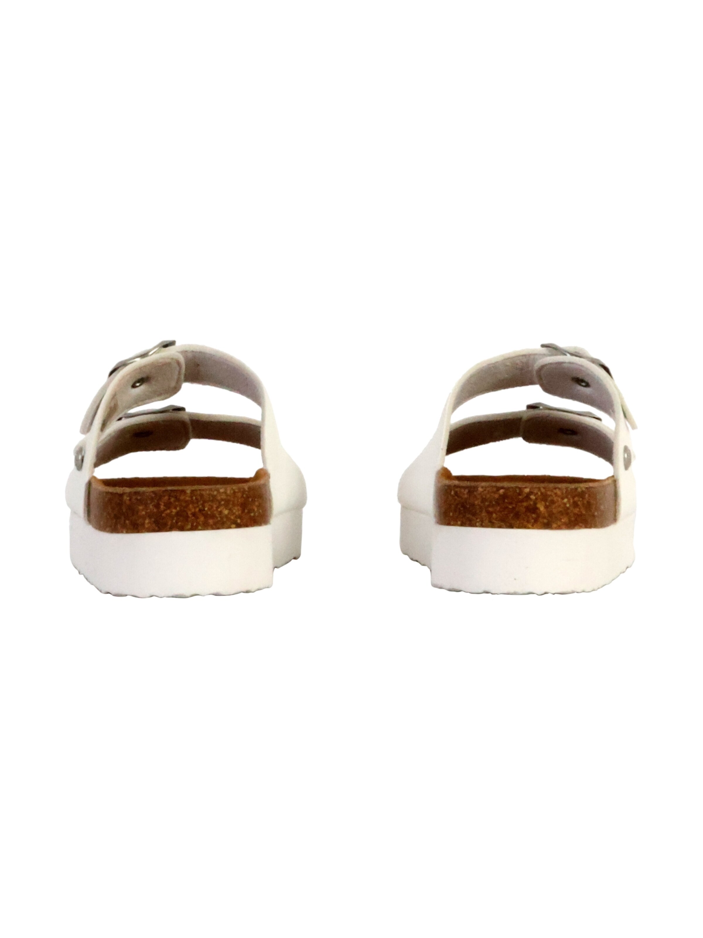 terre de marins - Zapatos abiertos 'Lederpantoletten Moena' en blanco
