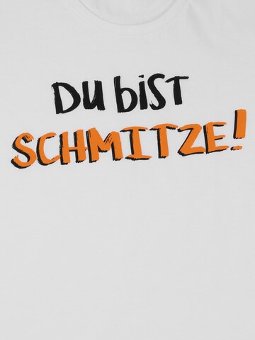 United Labels Shirt 'Ralf Schmitz - Du bist schmitze!' in White
