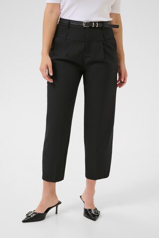 Kaffe Regular Trousers in Black: front