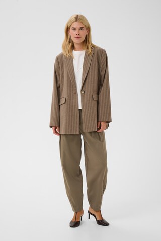 Effilé Pantalon à pince 'Jamie' CULTURE en beige