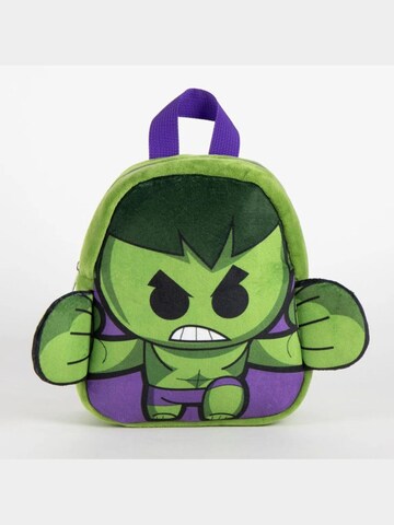 Sac à dos 'Hulk Rugzak Jongens – Peuter Rugzak 3D – Groen – 22 cm' Marvel Avengers en gris