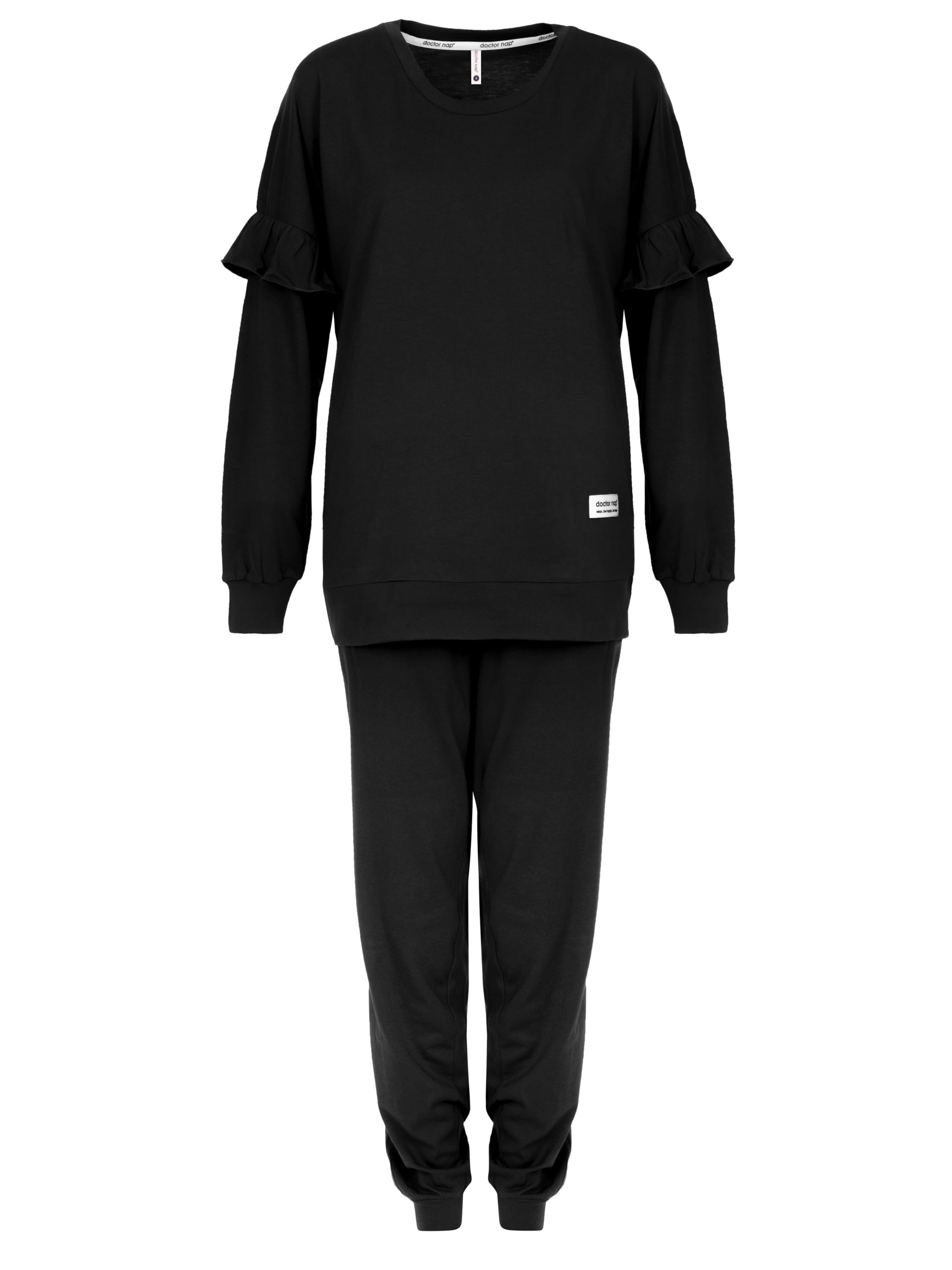 Doctor nap Pyjama 'Doctor Nap'‌‌‌‌‌‌‌‌‌ in schwarz, Produktansicht