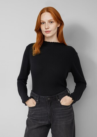 s.Oliver Μπλουζάκι σε μαύρο: μπροστά