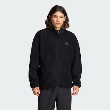 Giacca di pile funzionale 'City Tech' di ADIDAS SPORTSWEAR in nero: frontale