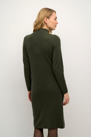 Cream Knitted dress 'Dela' in Green