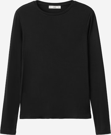 MANGO Tričko 'SECONDCA' – černá: přední strana