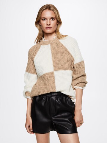 MANGO Sweater 'Cleob' in Beige: front