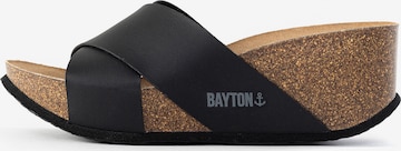 Bayton Pantolette 'Liverpool' in Schwarz: predná strana