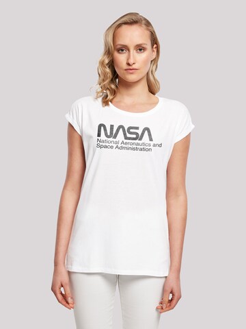 T-shirt 'Nasa' F4NT4STIC en blanc : devant