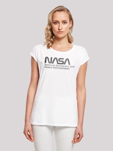 T-shirt 'NASA' F4NT4STIC en blanc : devant