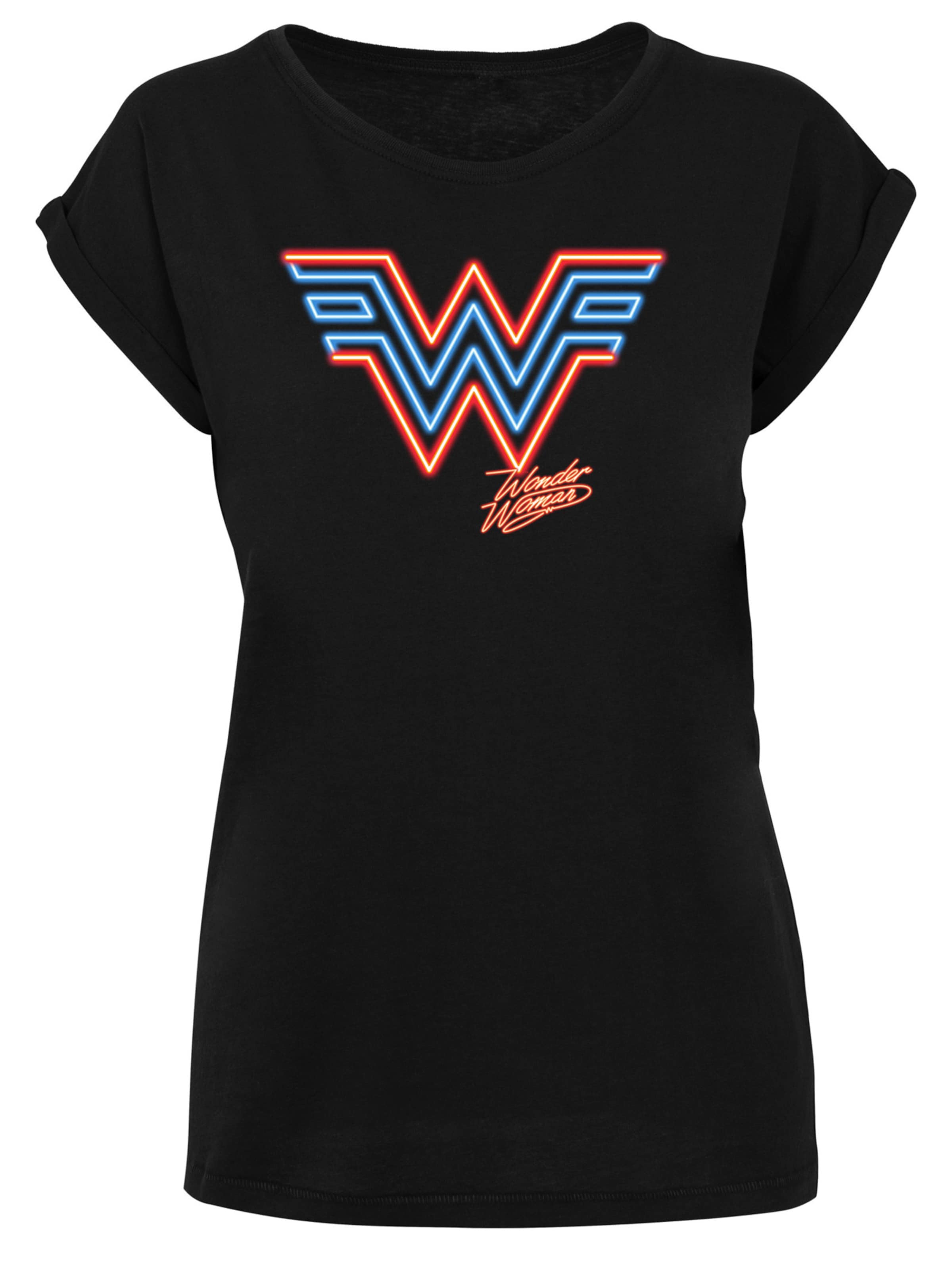 F4NT4STIC Shirt 'DC Comics Wonder Woman 84' in Black: front