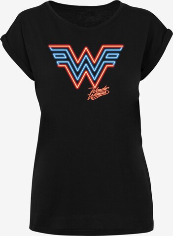 F4NT4STIC Shirt 'DC Comics Wonder Woman 84' in Zwart: voorkant