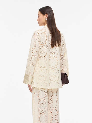 ROUGE EDIT Bluse i beige