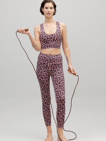 Skinny Leggings 'Cropped' Hey Honey en violet