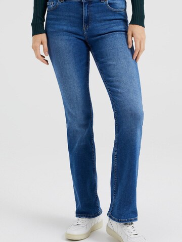 WE Fashion Bootcut Jeans i blå