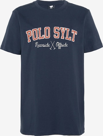 Polo Sylt Shirt in Blue: front