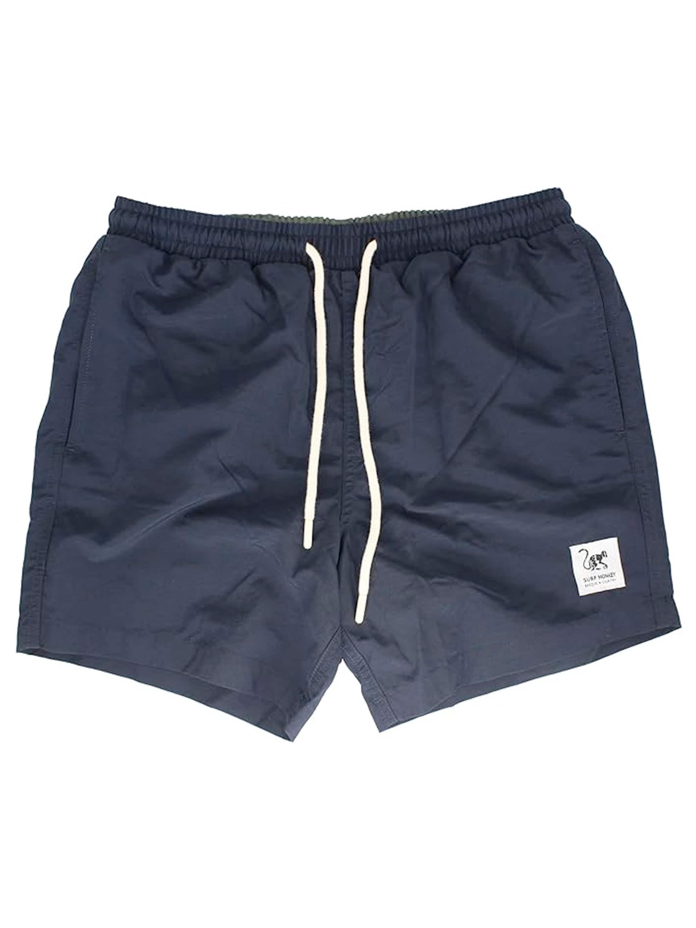 Boardshorts Surf Monkey en bleu : devant