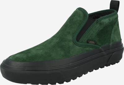 VANS Brīvā laika apavi bez aizdares, krāsa - tumši zaļš / melns, Preces skats