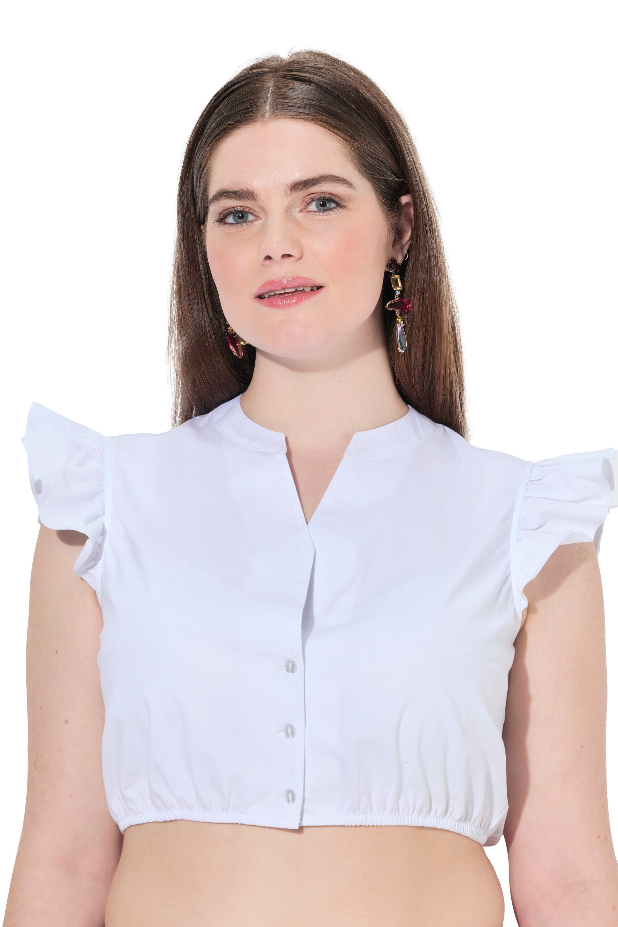 Ulla Popken Bluse in Weiß: Vorderseite