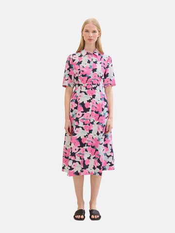 Robe-chemise TOM TAILOR en rose : devant