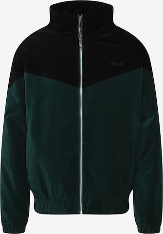 Sinned x ABOUT YOU Between-Season Jacket 'Henry' in Green: front
