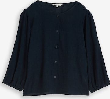 Chemisier TOM TAILOR DENIM en bleu : devant