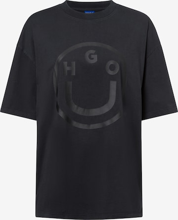 HUGO T-Shirt ' Oversized Tee B ' in Schwarz: Vorderseite