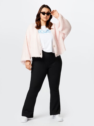 Missguided Plus Knit cardigan in Pink