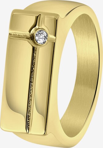 Lucardi Ring in Goud: voorkant