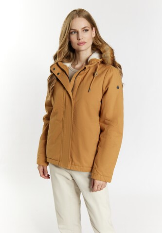 DreiMaster Vintage Winter Jacket in Brown: front