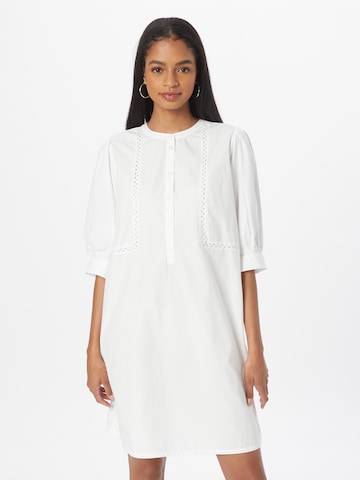 TOMMY HILFIGER Shirt Dress in White: front