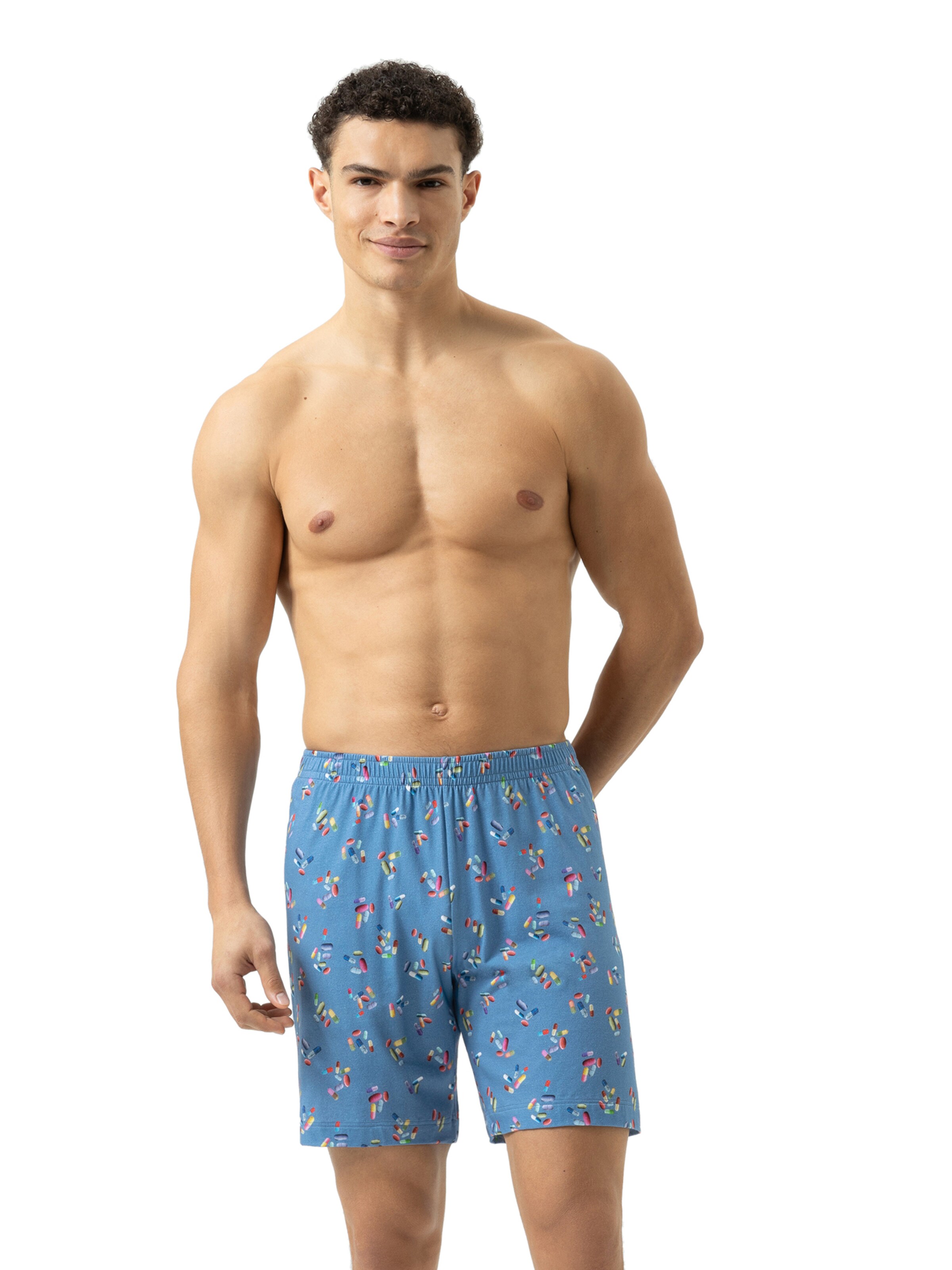 Mey Pyjamabroek 'Pills' in Blauw