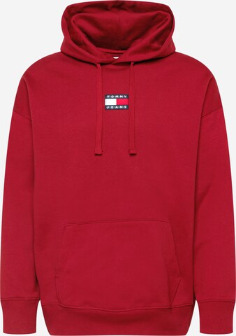 Sweat-shirt Tommy Jeans en rouge : devant