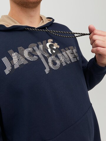 Jack & Jones Plus Mikina 'Friday' – modrá