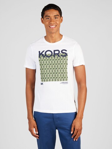 Michael Kors - Camiseta 'LATTICE' en blanco: frente