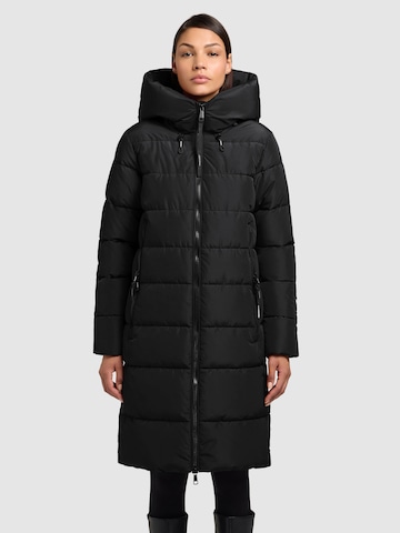 Manteau d’hiver 'Jilias5' khujo en noir : devant